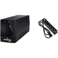 Tecnoware USV ERA Plus 2000 Unterbrechungsfreie Stromversorgung - 6 IEC-Ausgänge - Autonomie bis zu 40 min 1 PC oder 120 min Modem Router - Leistung 2000 VA + Steckerleiste - Eingangsstecker IEC C14