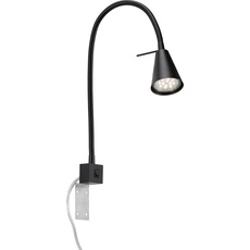 Bild LED-Wandlampe Tuso, Bettmontage, schwarz