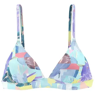 VENICE BEACH Triangel-Bikini-Top Damen lila bedruckt Gr.34 Cup C/D