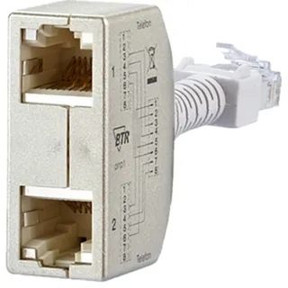 Metz BTR NETCOM Cable-sharing-Adapter ISDN/ISDN 130548-01-E Set