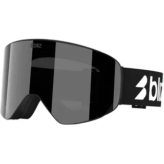 Bliz Flow Skibrille - Matte Black - Smoke W Silver Mirror/CAT3
