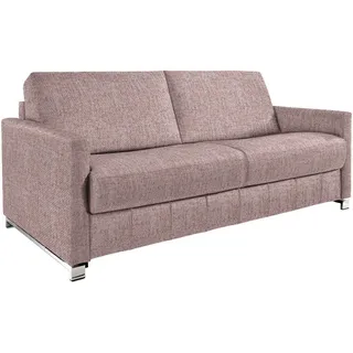 Bali Schlafsofa , Rosa , Metall , 185x84x100 cm , Textiles Vertrauen - Oeko-Tex® , Typenauswahl, Fußauswahl, Lederauswahl, Stoffauswahl, Armteilvarianten, Sitzqualitäten, Hocker erhältlich , Wohnzimmer, Sofas & Couches, Schlafsofas, Dauerschläfer Sofas