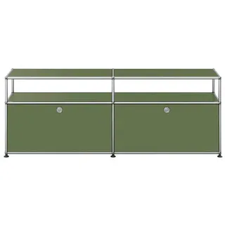 USM Sideboard grün, Designer Prof. Fritz Haller, 56.5x153x38 cm