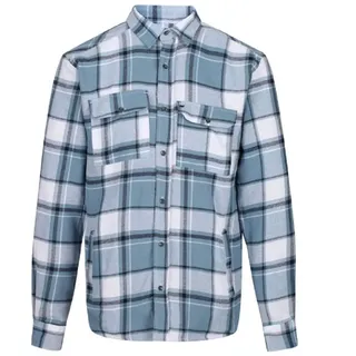 Regatta Herren Tygo Shacket Coolweave Baumwolle Kariert Fleece Gefüttert Overshirt Shirts