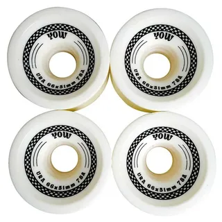 Yow Ura 78a Skateboard-räder - White - 66 x 51 mm