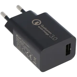 AccuCell Ultra schnelles laden, USB-Netzteil QC3.0 5V 3A, 9V 2A und 12V 1,5A DBS15Q Quick Charge 18W