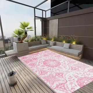 vidaXL Outdoor-Teppich ARAKIL Rosa 160x230 cm PP - Rosa