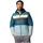 Kapuzenjacke Hooded Puffer Jacket Crushed Blue Everblue Neon Light Shrk XL