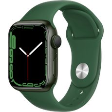 Bild Watch Series 7 GPS 41 mm Aluminiumgehäuse grün Sportarmband klee