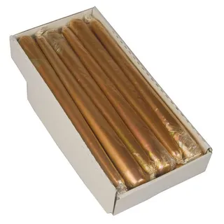 Papstar Leuchterkerzen 25 cm gold 12 St.