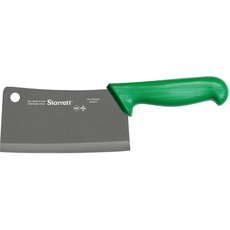 Starrett Chefkoch Hackmesser - BKG509-6 Breites rechteckiges 6" (150mm) Profi Küchenmesser Klinge - Grüner Griff Ultrascharfes Gemüse- und Fleischmetzgerbeil