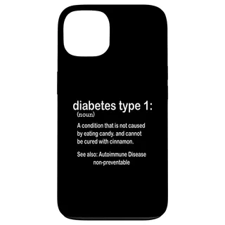 Typ 1 Diabetes Definition Lustige Diabetiker Grafik Hülle für iPhone 13