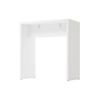 HAMMERBACHER Stehtisch Meeting Point MP 104 weiß rechteckig, Wangen-Gestell weiß, 104,0 x 50,0 x 108,3 cm