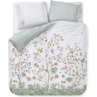 Pip Studio Perkal-Bettwäsche-Garnitur Il Paradiso Farbe White Größe 200x200 AL - Weiß