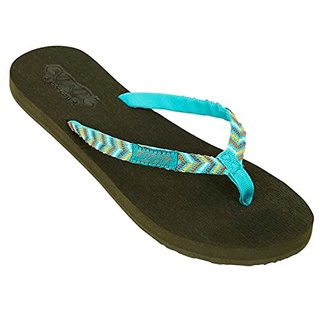 COOL shoe corp. Damen Space Trip Flip Flops, Carmen, 37 EU