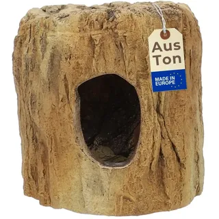GarPet Aquarium Deko Baumstumpf Höhle Terrarium Deko fürs Aquarium Krebs Versteck für Fische Ablaichhöhle Garnelenhöhle Tonröhre Reptilien Versteckplatz Welse Laichhöhle