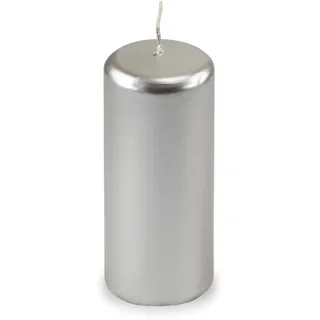 Cereria Di Giorgio risthò Stumpenkerzen 4 x 4 x 7 cm silber 12 St.
