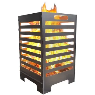 tuning-art Feuerkorb Feuertonne Feuerschale Groß Stecksystem Leichte Reinigung 45L