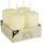 Stumpenkerzen 8 x 5 cm 4 St. elfenbein ivory