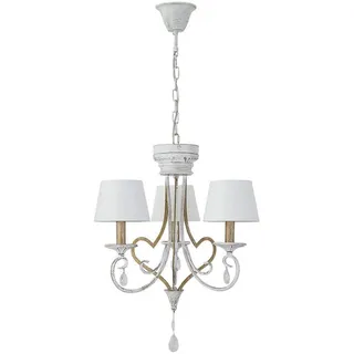 Levitantes Lampe 3 E14, Weiß/Gold, Maße 49 x 49 cm, ideal für Dekoration und gemütliche Umgebungen, Bild