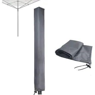 OKWISH Schutzhülle, 600D Oxford Wetterfest Wasserdicht Sonnenschirm Abdeckhaube Abdeckung Sonnenschirmhülle, Größe: 180x16cm, Grau - Grau