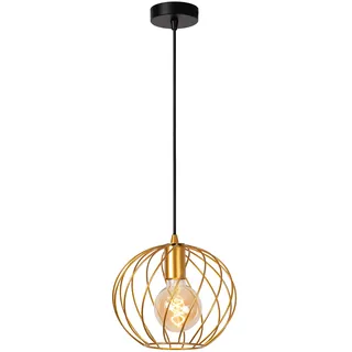 LUCIDE DANZA - Pendelleuchten - Ø 25 cm - 1xE27 - Mattes Gold/Messing
