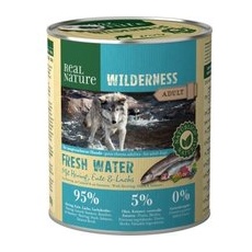 REAL NATURE WILDERNESS Adult Fresh Water Hering, Lachs & Ente 24x800 g