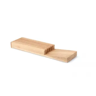 Continenta Vorteilset 1x 2 Stück Messerblock für Schublade, für 5 Messer 39 x 11 x 3,5 cm 30518 und Geschenk + Spende