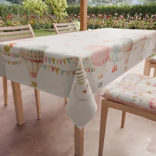 PETTI Artigiani Italiani - Fleckabweisende rechteckige Tischdecke für Partys und Geburtstage für Kinder, Tischabdeckung für Küche, Partydesign, 01 x 18 Plätze (140 x 360 cm), 100% Made in Italy