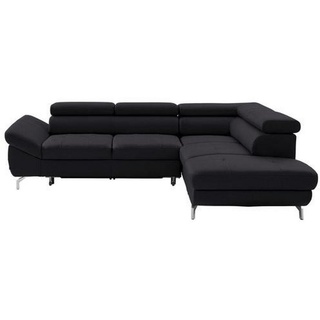 Novel Ecksofa , Dunkelbraun , Leder , Echtleder , Ottomane rechts, L-Form , 270x220 cm , Lederauswahl, seitenverkehrt erhältlich, Hocker erhältlich , Wohnzimmer, Sofas & Couches, Wohnlandschaften, Ecksofas