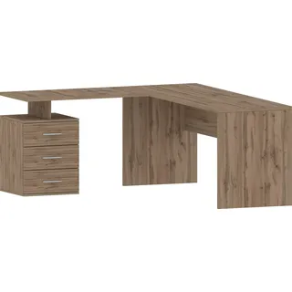 Home Affaire Eckschreibtisch New Selina Braun