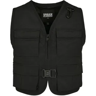 URBAN CLASSICS Damen Ladies Short Tactical Vest Jacke, Schwarz, S