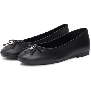 Tommy Hilfiger Hilfiger Smooth Lthr Ballet Damen Schwarz 42