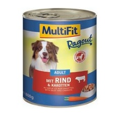 MultiFit Adult Ragout 6x800g Rind und Karotten