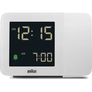 Braun 67161 - Digitaler Wecker - Rechteck - Weiß - 24 h - Zeit - AC - Weiß