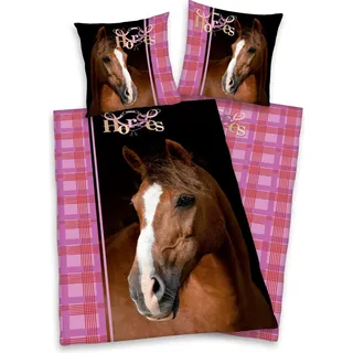 Herding Bettwäsche Pferd 135 x 200cm 80 x 80 cm 100% Baumwolle
