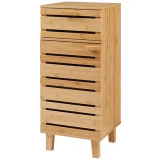 [en.casa] Badezimmerschrank Epind 75x33x30 cm Bambus Natur