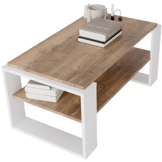 raumhirsch furniture Kaja96 Weiß Nussbaum 96 x 42 x 53,8 cm