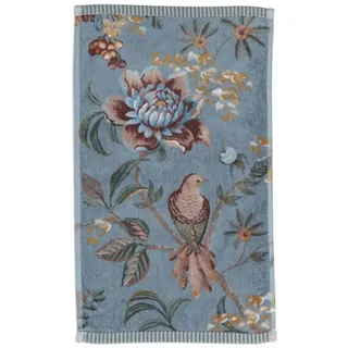 PiP Studio 3er Set Gästehandtuch Secret Garden Farbe Blue Größe 30x50 cm