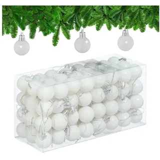 Relaxdays Relaxdays, Christbaumschmuck, 96-tlg. Weihnachtskugeln-Set (96 -teilig)