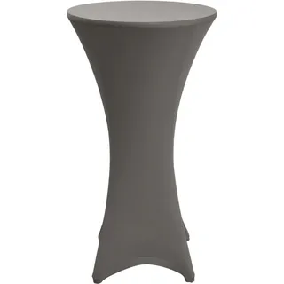 Beautissu Stretch Stehtisch Bistrotisch Husse ø70-75cm Anthrazit