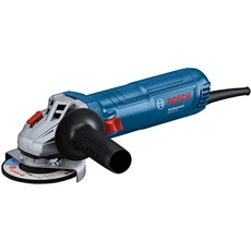 Bosch Professional kabelgebundener Winkelschleifer GWS 12-115 (Scheiben-Ø: 115 mm, Leistung 1200 W, Wiederanlaufschutz, inkl. Schutzhaube, Spannmutter, Zweilochschlüssel, Zusatzhandgriff)