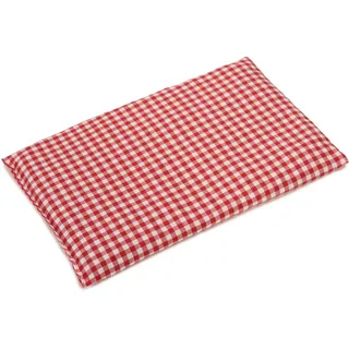 GIRAFFENLAND Rapssamenkissen 30 x 20 cm, rot-weiß - Als Wärmekissen & Kältekissen - Körnerkissen für Mikrowelle und Backofen - 30x20cm