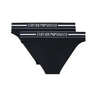 Emporio Armani für Damen. EW000403_AF19023 2er Set schwarzer Day-Slips (L), Heimtextilien, Baumwolle