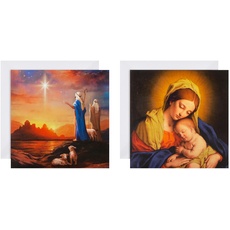 Hallmark Weihnachtskarten, traditionelles religiöses Design, 16 Stück