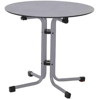 Siena Garden Sola Klapptisch Ø 80 x 71 cm Silber