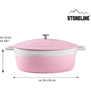 STONELINE Cocotte Bräter 32 x 25 cm oval