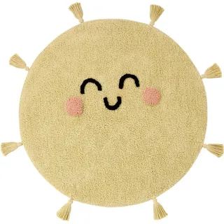 You're My Sunshine Baumwollteppich 100cm - Gelb
