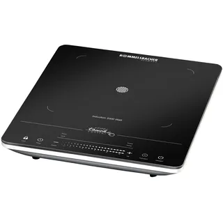 Rommelsbacher CT 2020/IN Einzelkochplatte Induktion - Glaskeramik, Touch Control, 10 Leistungsstufen, 2000 Watt, Schwarz