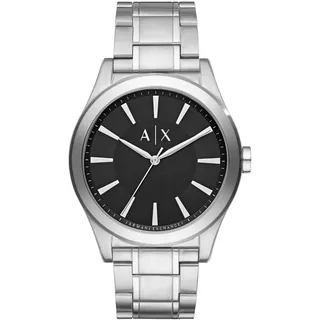 Armani Exchange Watch For Men, Quartz Three hand movement and 44mm Case Size with Stainless steel strap